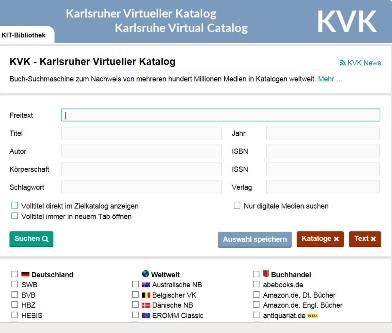 Karlsruher Virtueller Katalog (KVK)