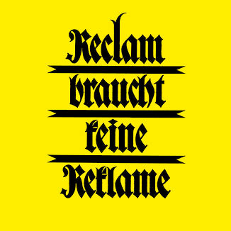 Reclam Plakat