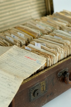 Blick in die Ausstellung des Deutschen Exilarchivs