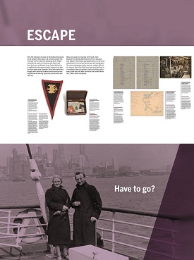 Ausstellungsgrafik Deutsches Exilarchiv