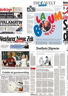 Collage Digitale Zeitungen