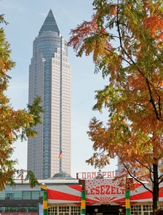 Außenansicht der Frankfurter Buchmesse
