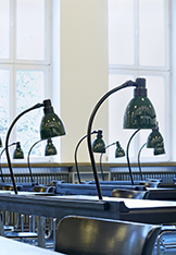 Leseleuchten in der Deutschen Nationalbibliothek
