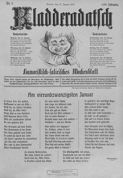 Titelseite einer historischen Zeitun